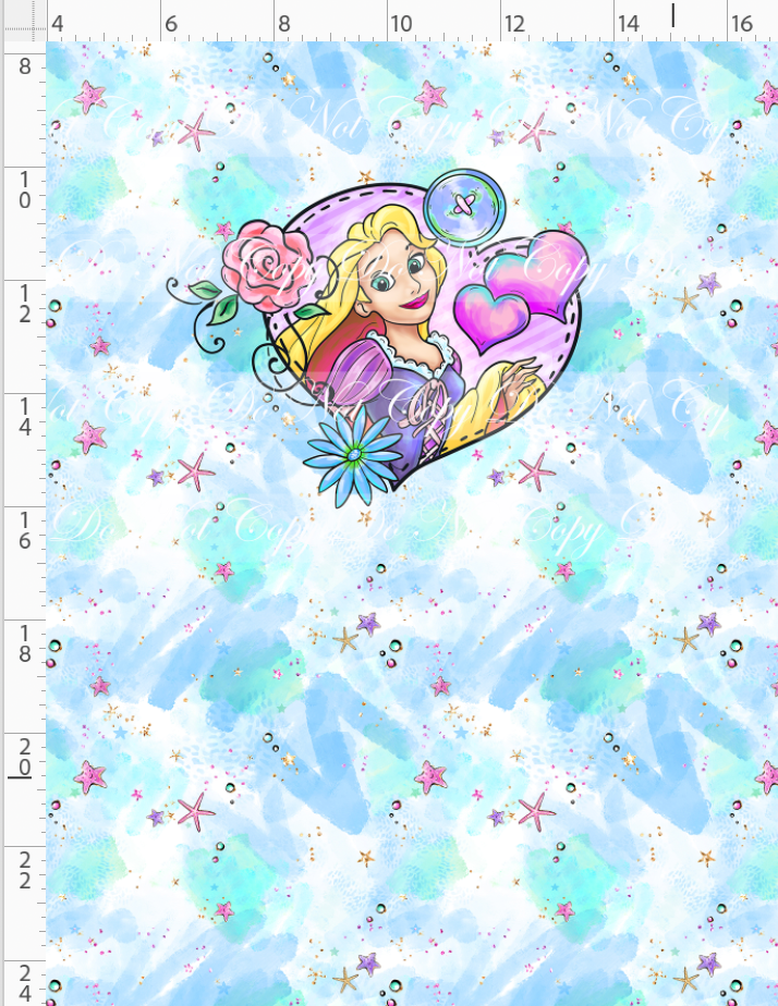 Princess Power - Panel - Punzie - Blue - CHILD