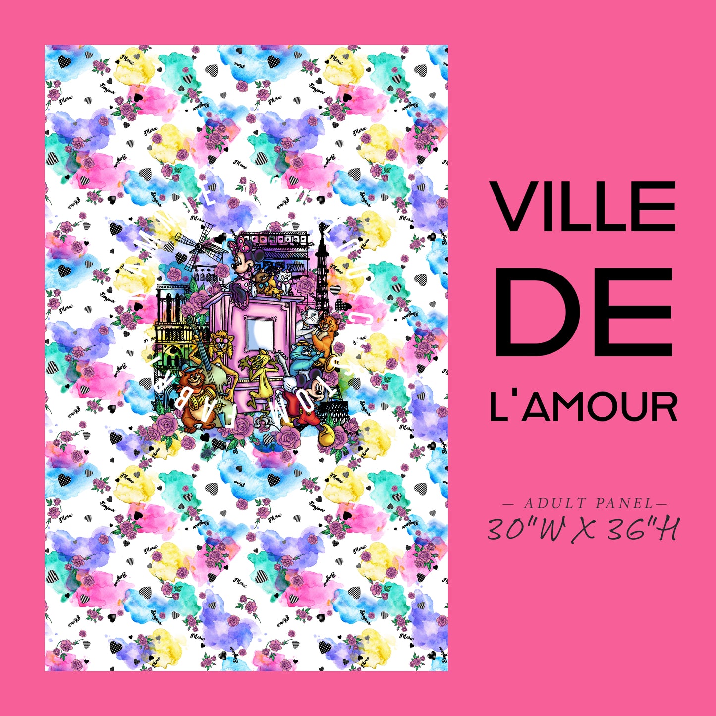 Ville De L'Amour - Panel - ADULT - Pastel