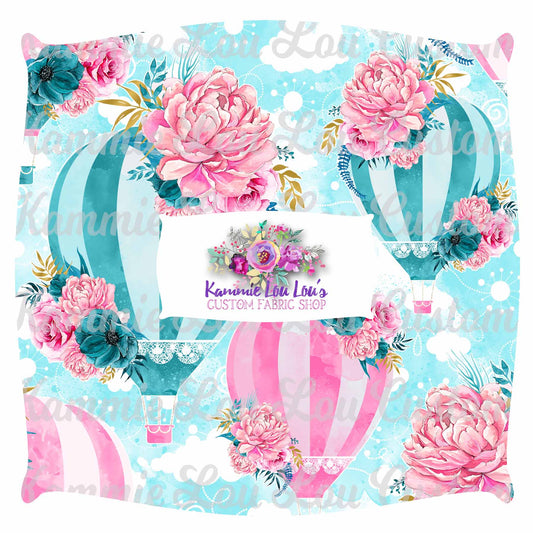 R45 Up Up and Away - Balloons Main Large - Teal