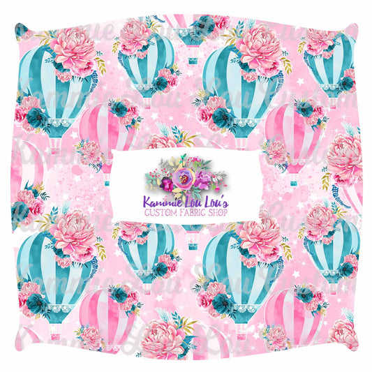 R45 Up Up and Away - Balloons Small PinkTeal