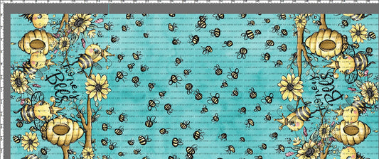Bee My Honey Bee - Double Border Teal