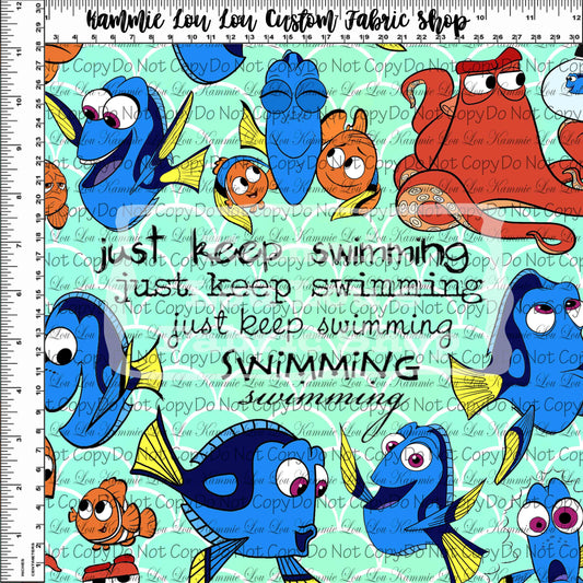 Keep Swimming - Main Design SCALES - Regular Scale