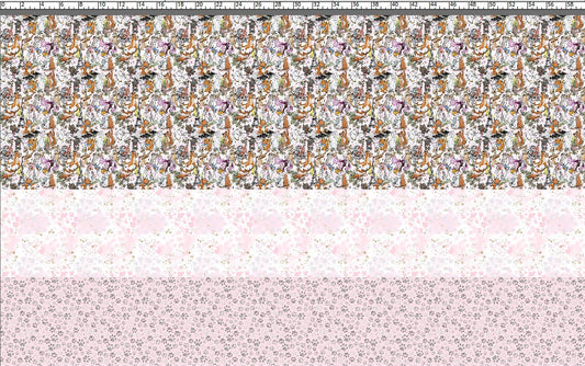 Cool Cats - Tiny Yard Rapport Panel 58W x 36H