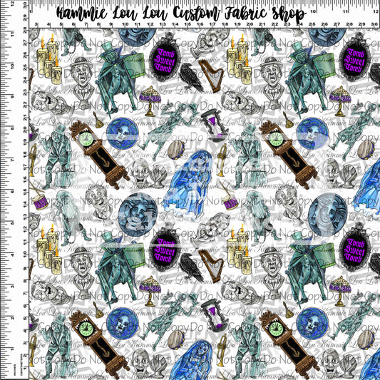 Grim Grinning Ghosts - Main Toss - Small Scale - WHITE