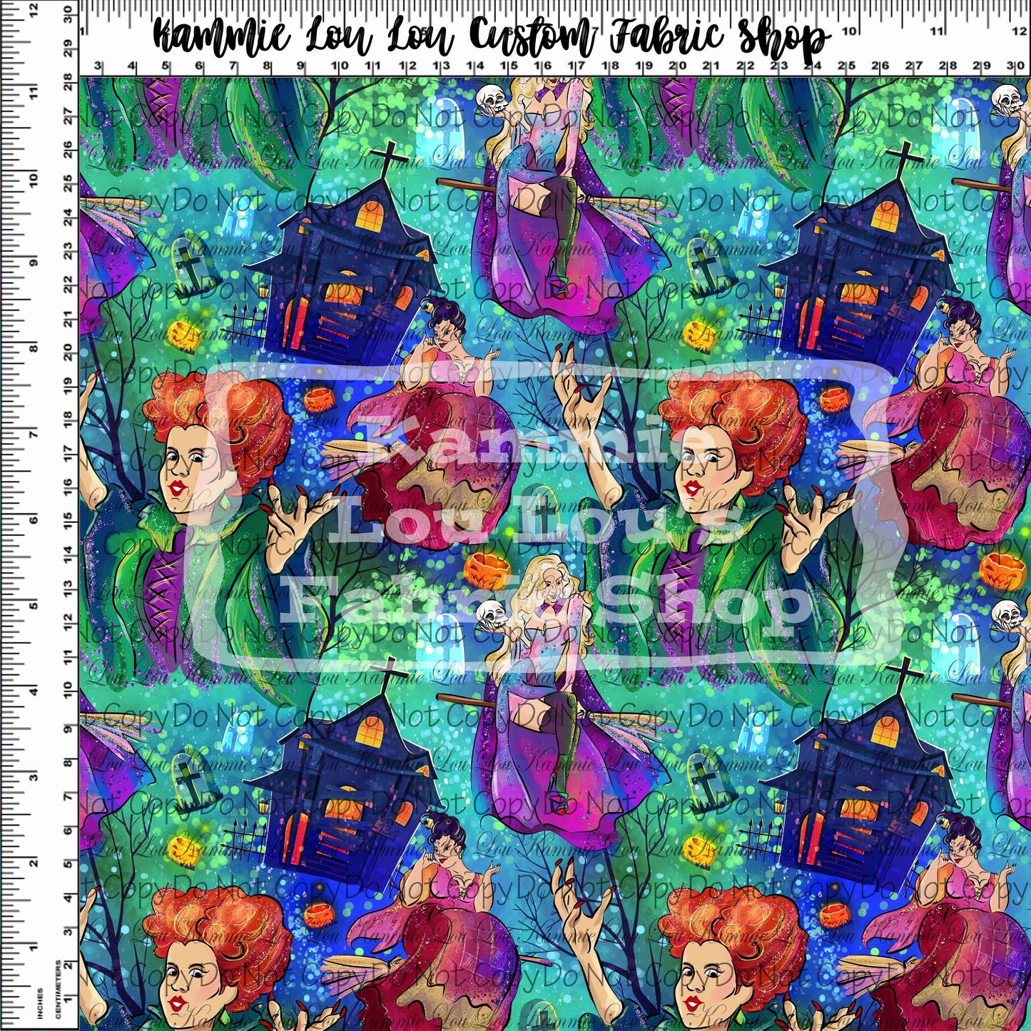 Spellbound Sisters - Toss Teal - Regular Scale