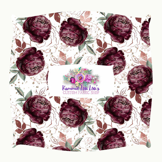 Fall Elegance - Burgundy Flower Toss