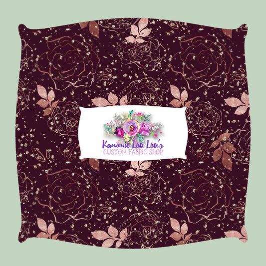 Fall Elegance - Maroon Leaves