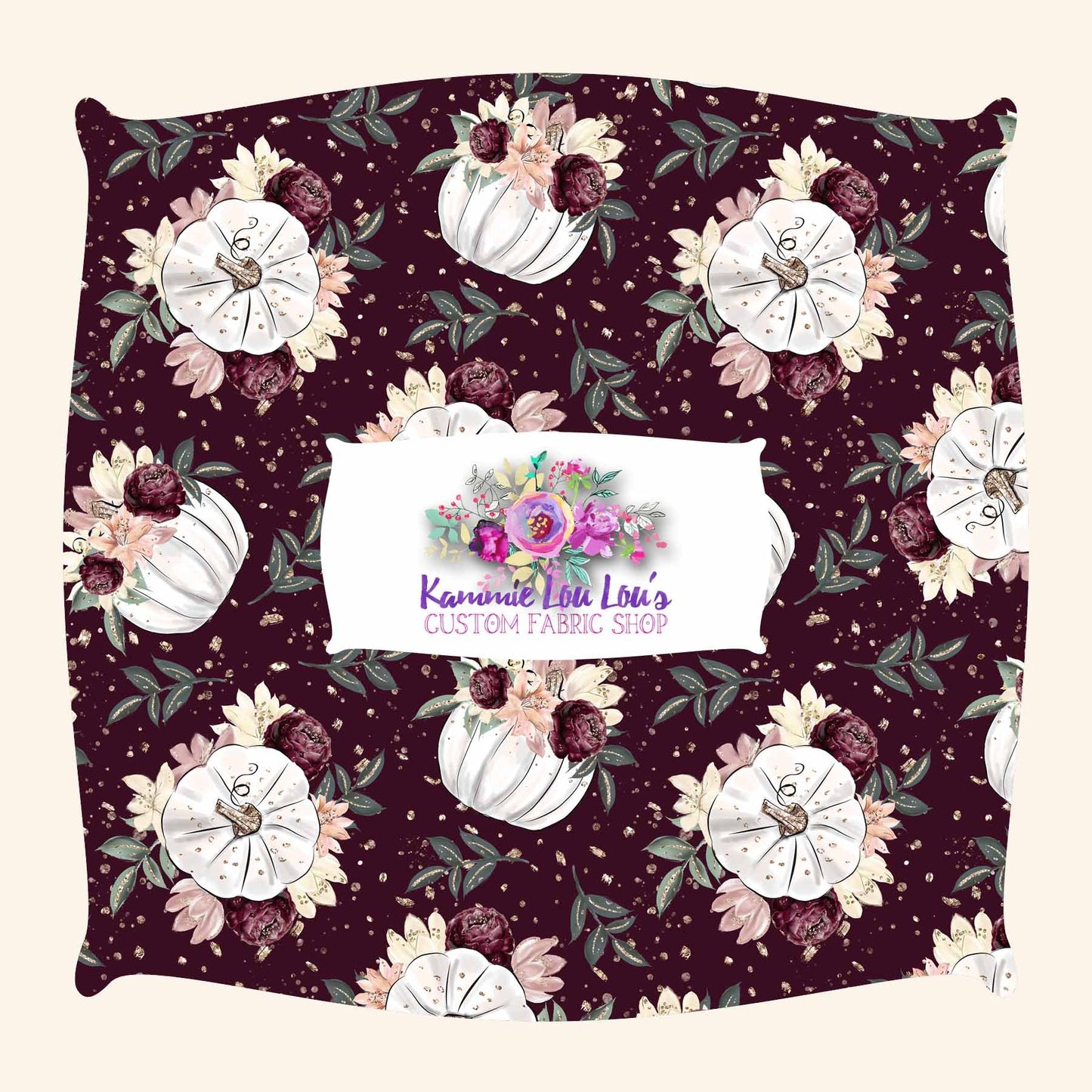 Fall Elegance - Pumpkin Bouquet Burgundy