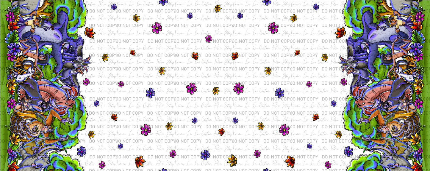 Life in the Jungle - Double Border - White