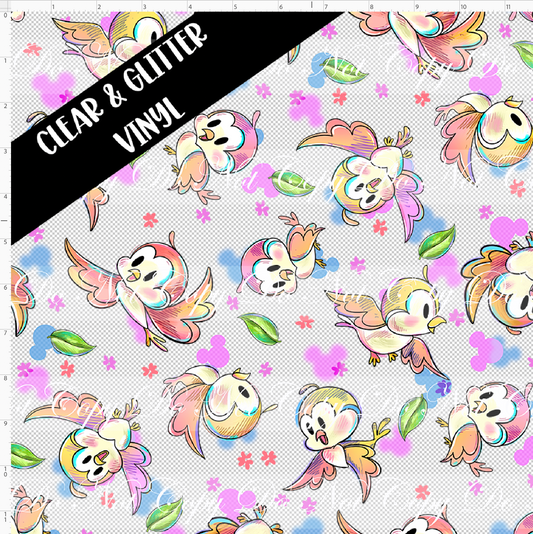 Railroad Adventures - Bird - CLEAR & GLITTER - Regular Scale