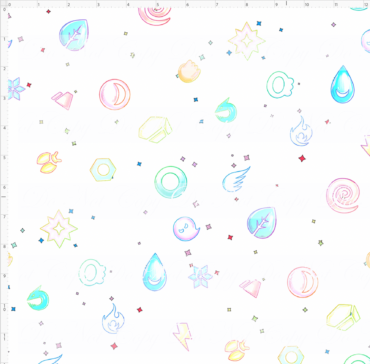 Rainbow Critters-border background-white