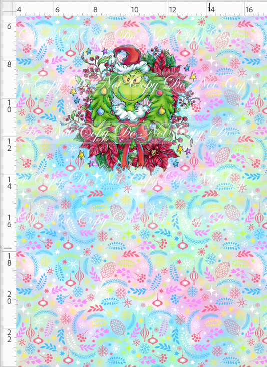 Reluctantly Festive - wreath - panel - child