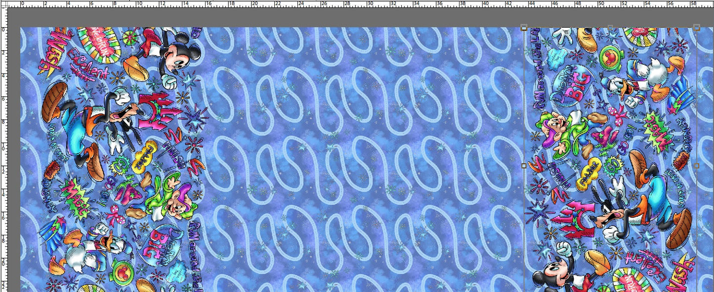 RunD - Run Around the Land - Double Border - Regular Scale - BLUE