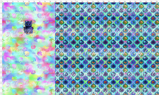 Scale of Fire - Panel & Coordinate Rapport - CHILD - rainbow - dragon