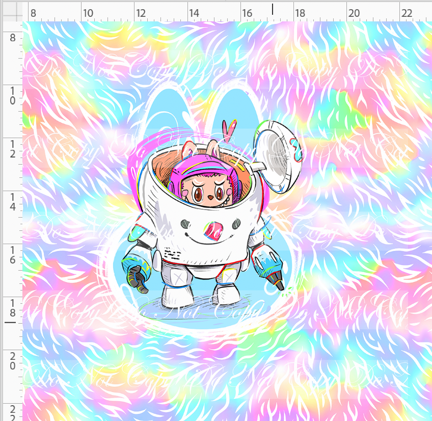 Snaggle Sprites - Panel - Robot - Pastel - ADULT