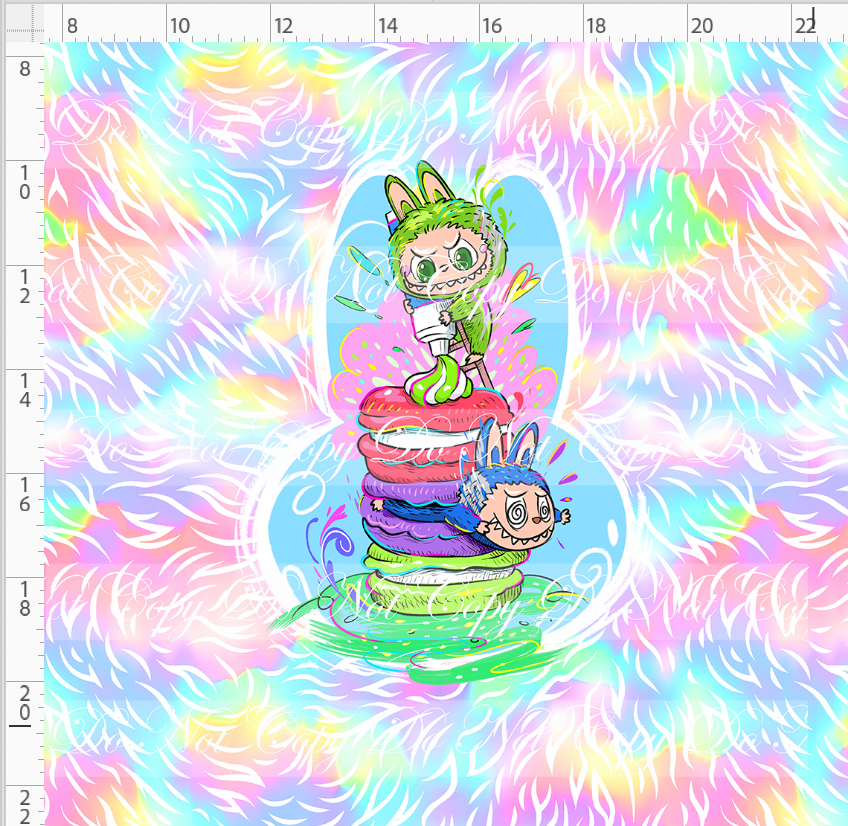 Snaggle Sprites - Panel - Sandwich - Pastel - ADULT