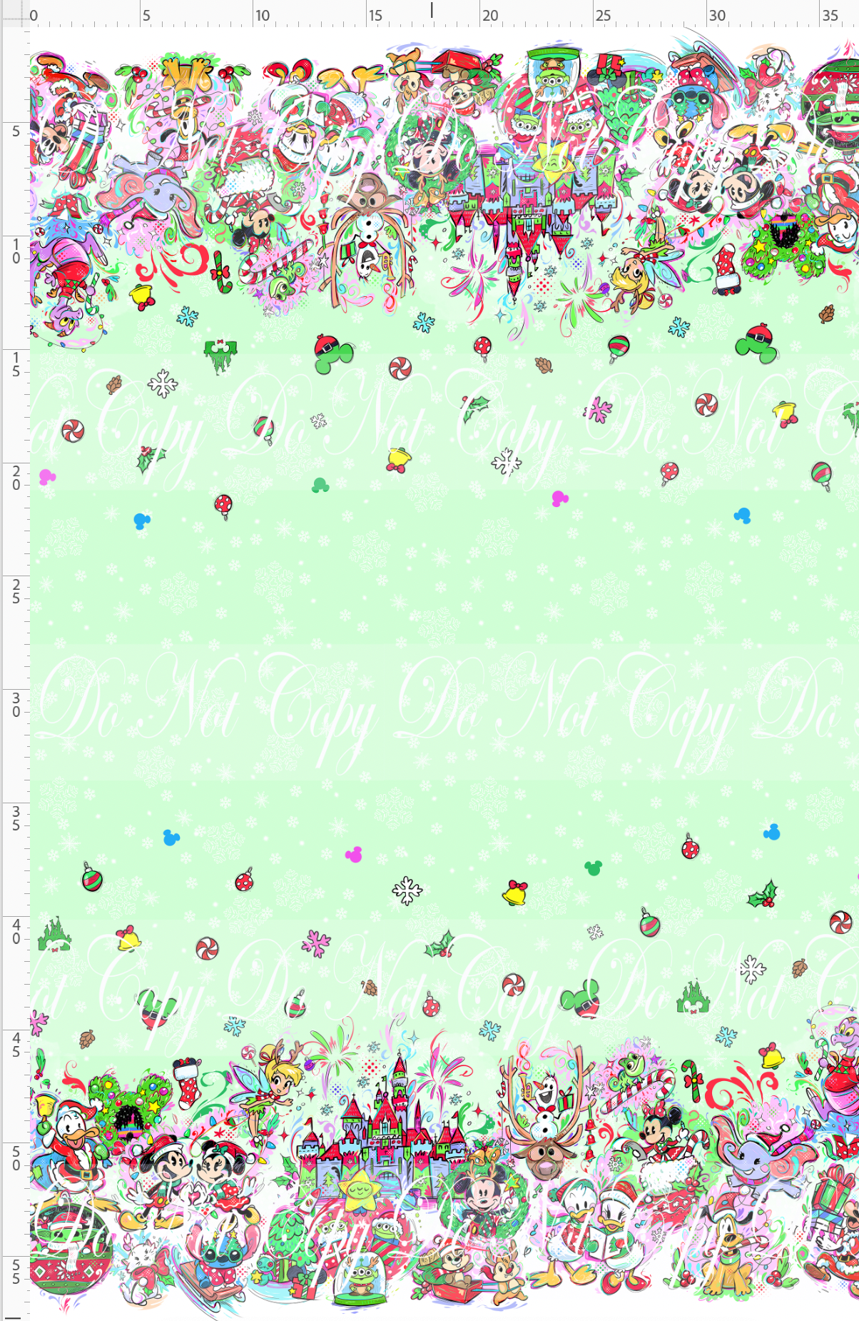 Kawaii Christmas - Double Border - MINT