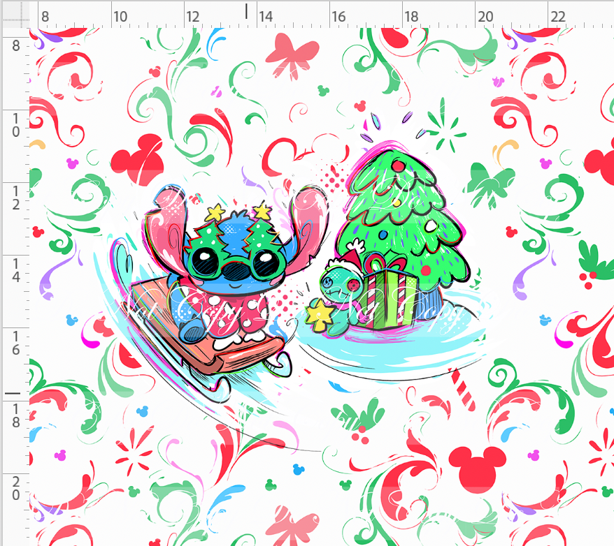 Kawaii Christmas - Panel - Simple Coordinate - White - 626 - ADULT