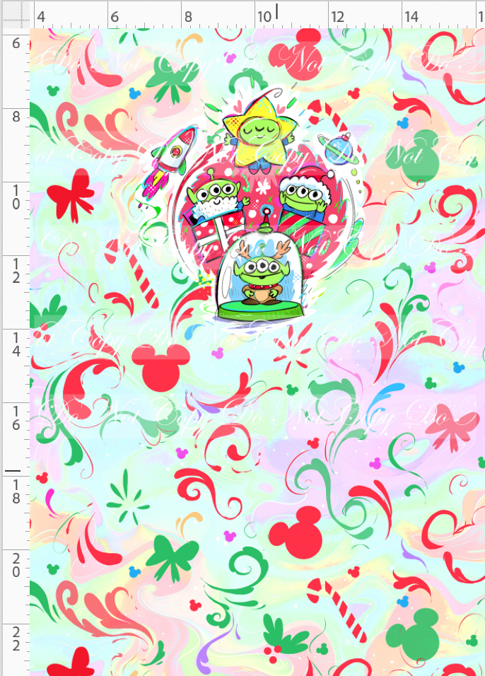 Kawaii Christmas - Panel - Simple Coordinate - Colorful - Aliens - CHILD