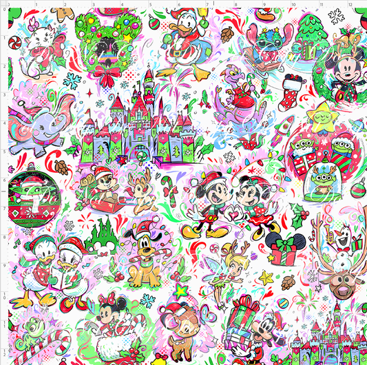 Kawaii Christmas - Main - White - REGULAR SCALE