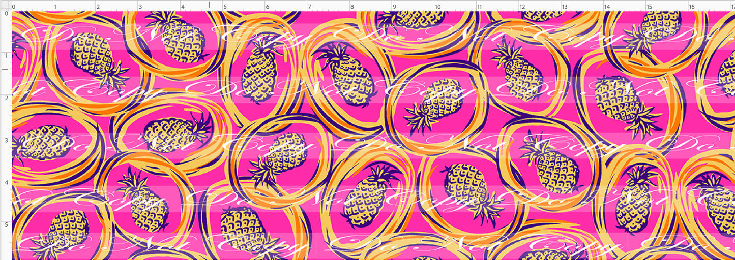 Serendipity Florals - Pineapples - Sunkissed