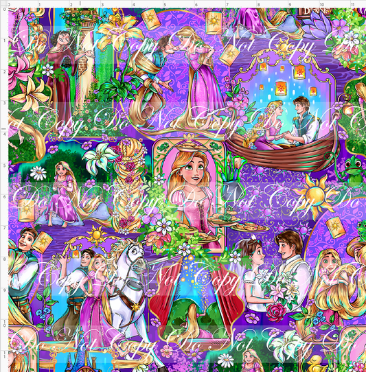 Golden Locks - Main Design #2 - Purple - REGULAR SCALE