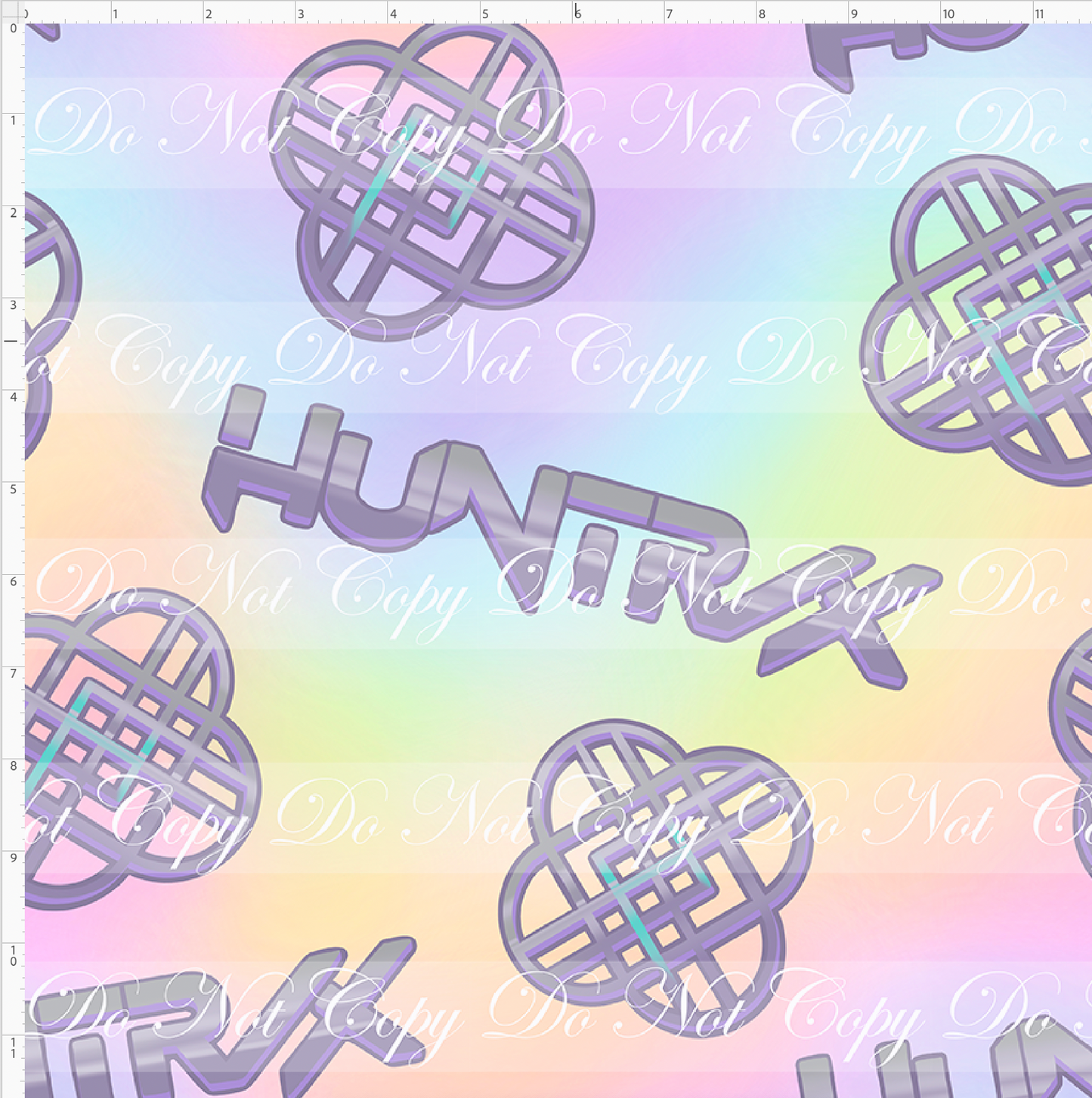 Demon Hunters - Symbols - Rainbow - REGULAR SCALE