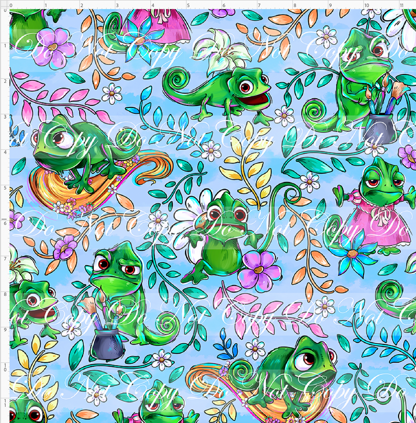 Golden Locks - Lizard Sidekick - Light Blue