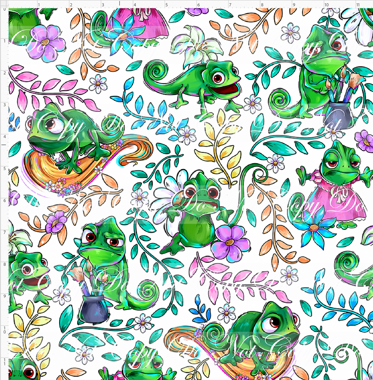 Golden Locks - Lizard Sidekick - White