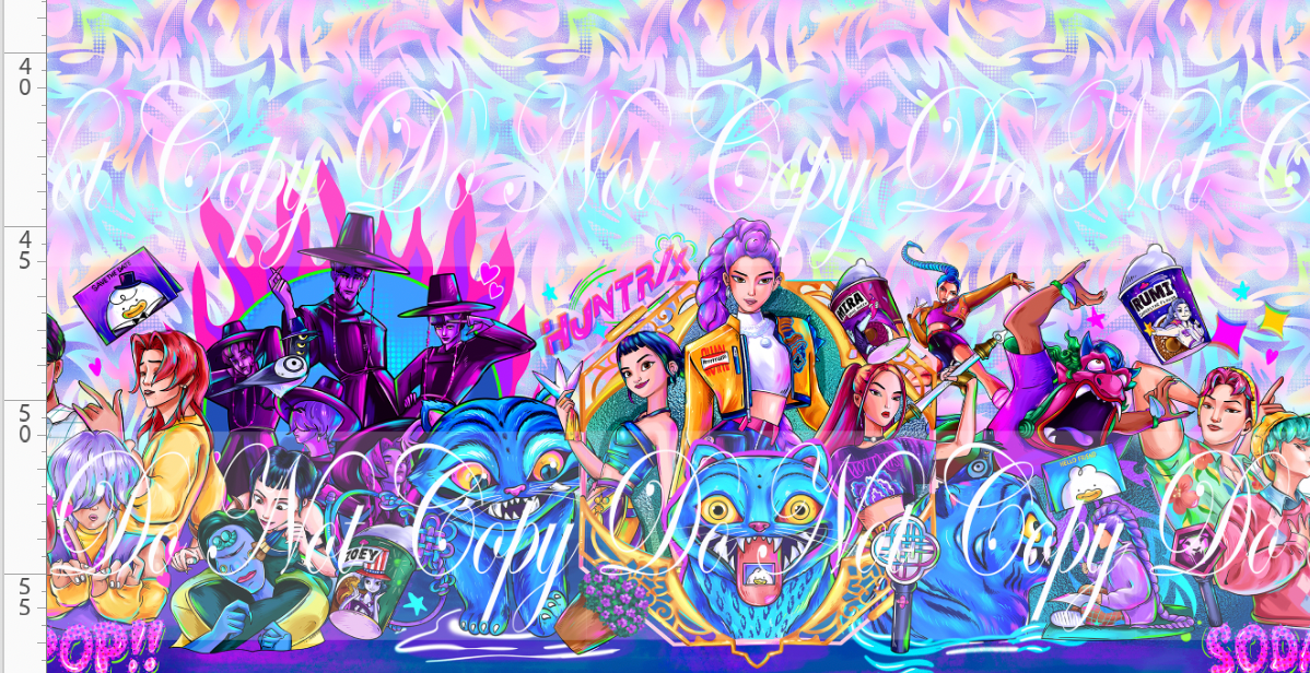 KPOP Huntrix - Double Border - Iridescent