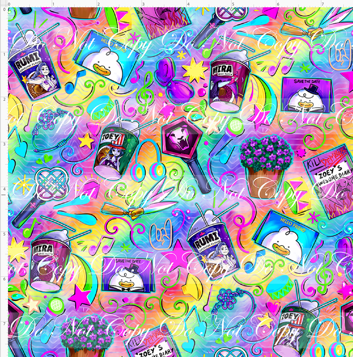 KPOP Huntrix - Elements - Rainbow - SMALL SCALE