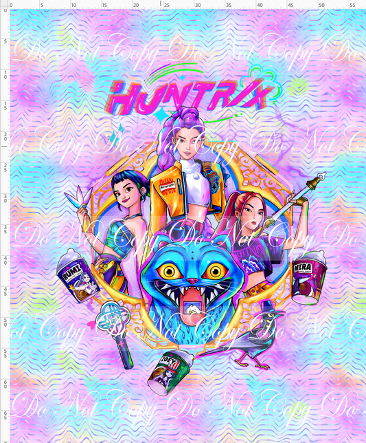 KPOP Huntrix - Full Size Blanket Panel 58W x 72H - Girls - Pastel