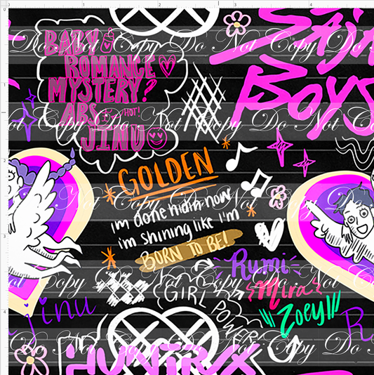 Huntrix Silhouettes - Notebook - Black - SMALL SCALE