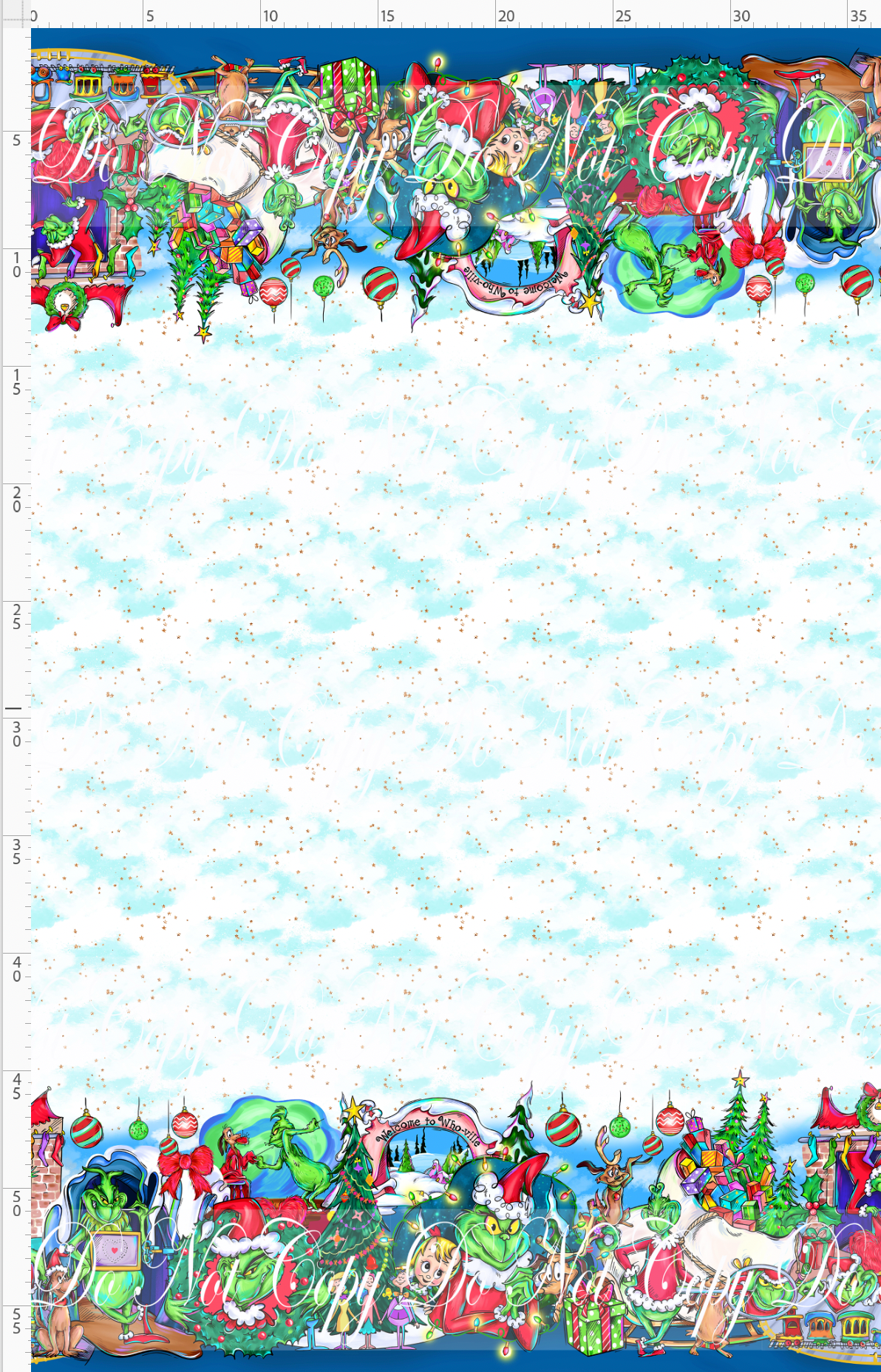 Crumpit & Co - Double Border - Light Blue