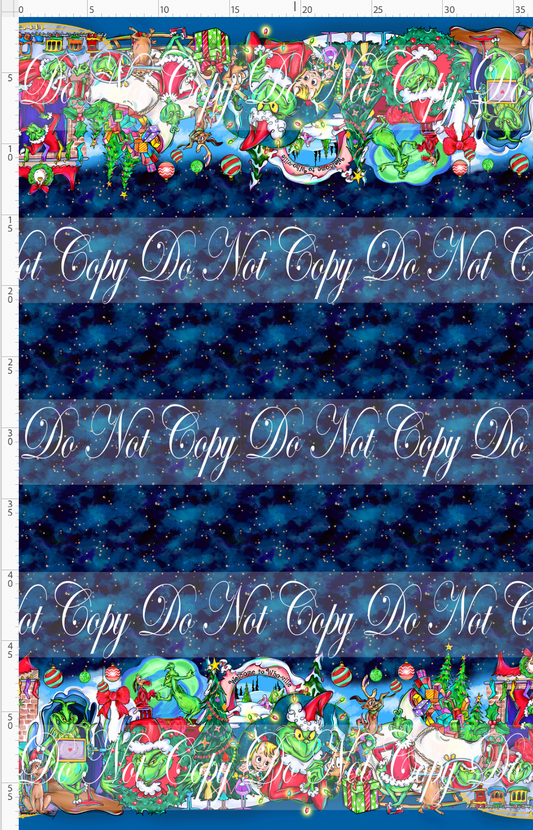 Crumpit & Co - Double Border - Navy with Stars