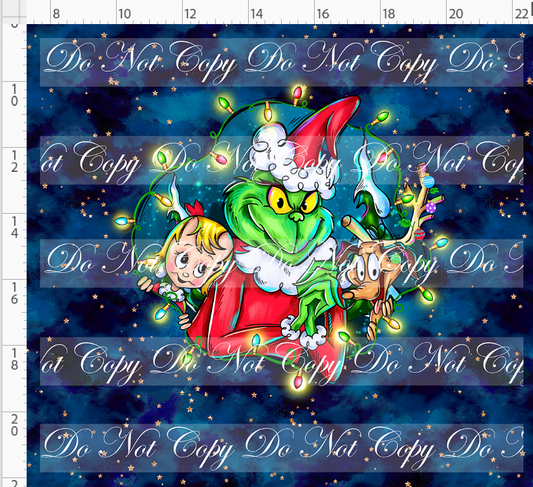 Crumpit & Co - Panel - Navy with Stars - 3 main characters - ADULT