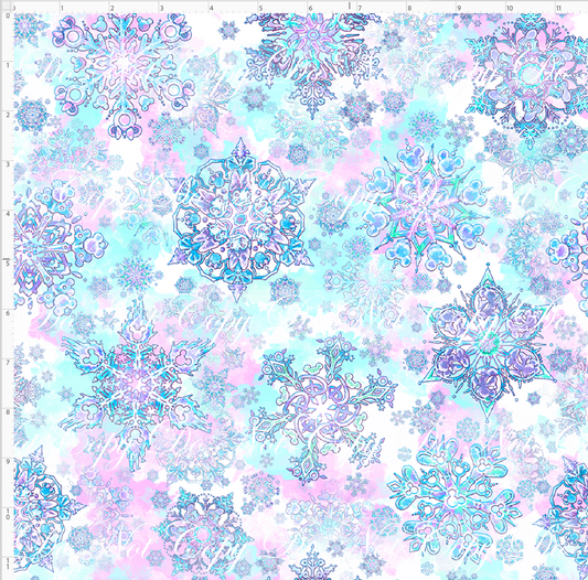 Snow Much Magic - Fabulous 5 - white pink blue - regular scale