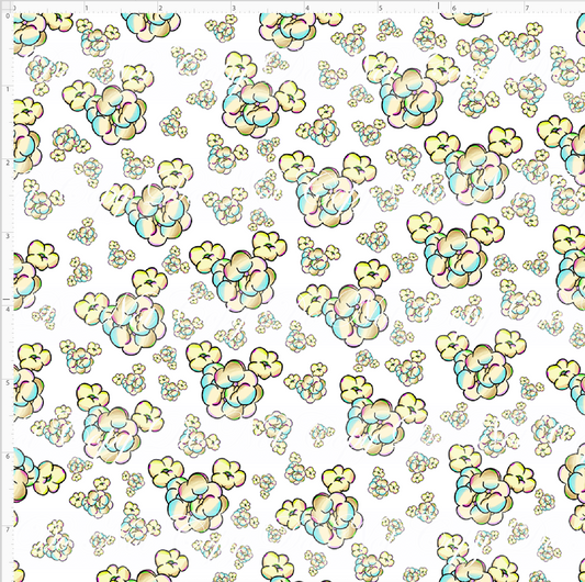 Snack Time Magic - Popcorn Heads - White - No confetti - Small Scale