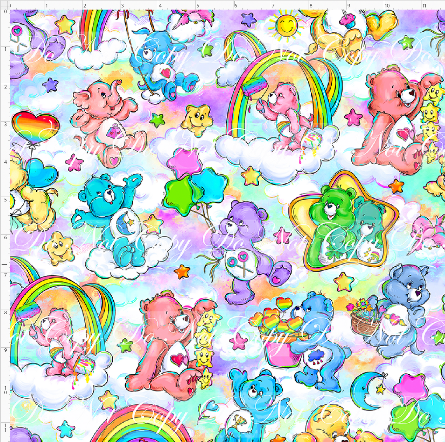Snuggly Bears - Tossed - Pastel - Regular Scale