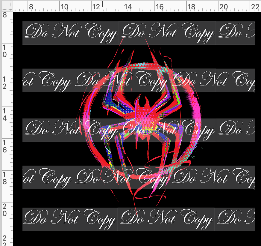 Spidey OSP-Panel-Swinging Spidey Symbol-Black-adult