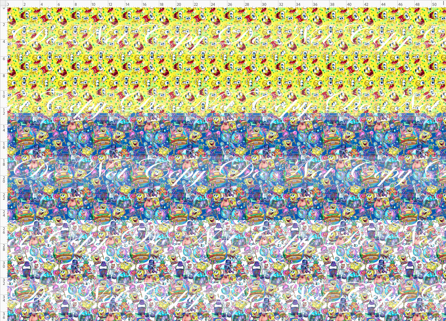 Square Pants - small scale rapport - 3 fabrics