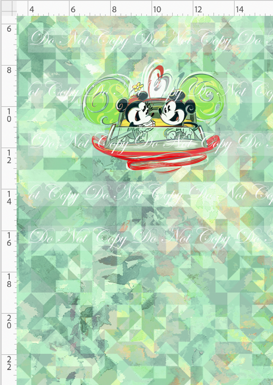 RETAIL LISTING: The mouse Express - Panel - mouse car - vintage - CHILD