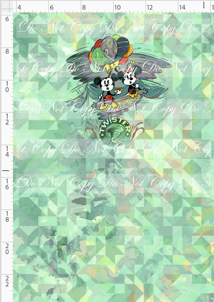 The mouse Express - Panel - twister -Vintage - CHILD