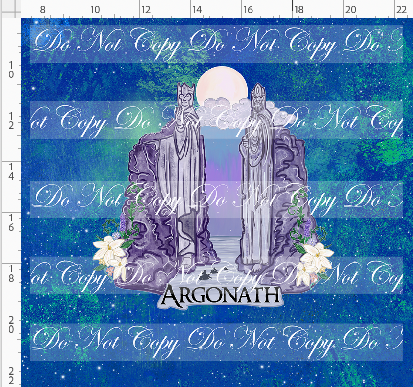The shire-panel-argonath-blue-adult