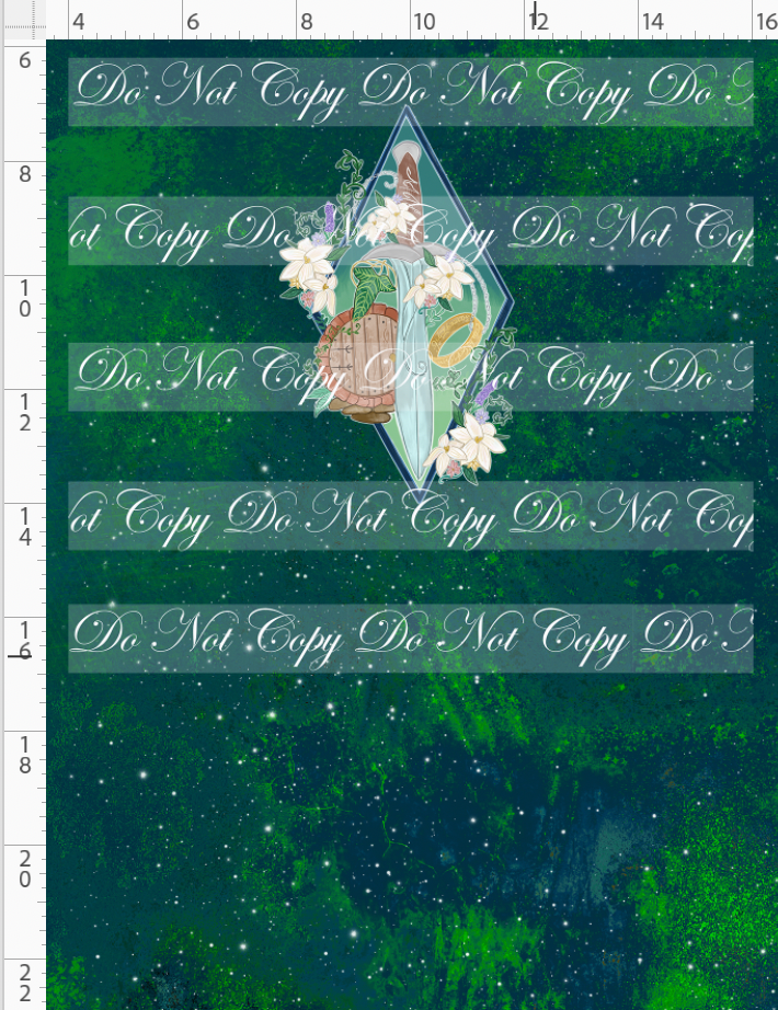 The shire-panel-sword door ring-green-child