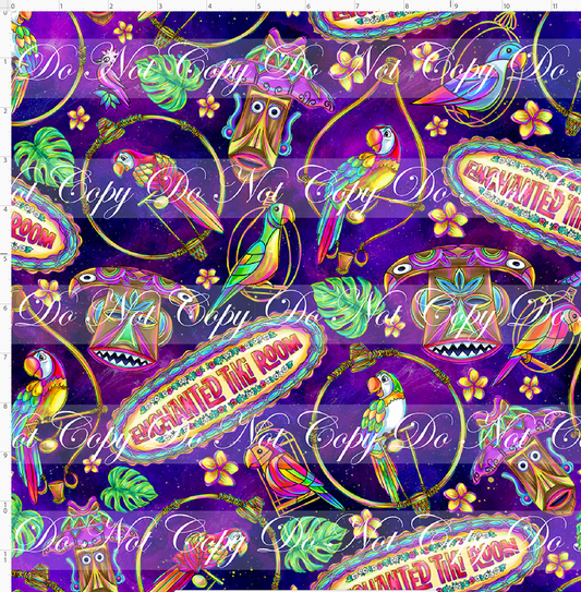 Tiki Birds - elements -  Regular Scale - Purple
