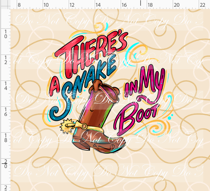 Toyland Tales - Panel - SNAKE IN MY BOOTS - ADULT