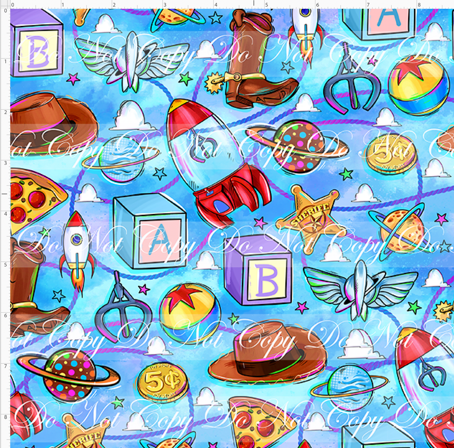 Toyland Tales - Toy Room Toss - Light Blue