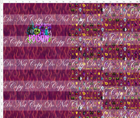 Unapologetically Wicked - Panel & Coordinate Rapport - Pick your poison - red elements - CHILD