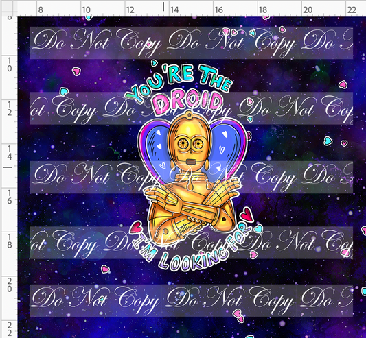 Valentine Star Doodles-Panel-Dark-Gold Droid-adult